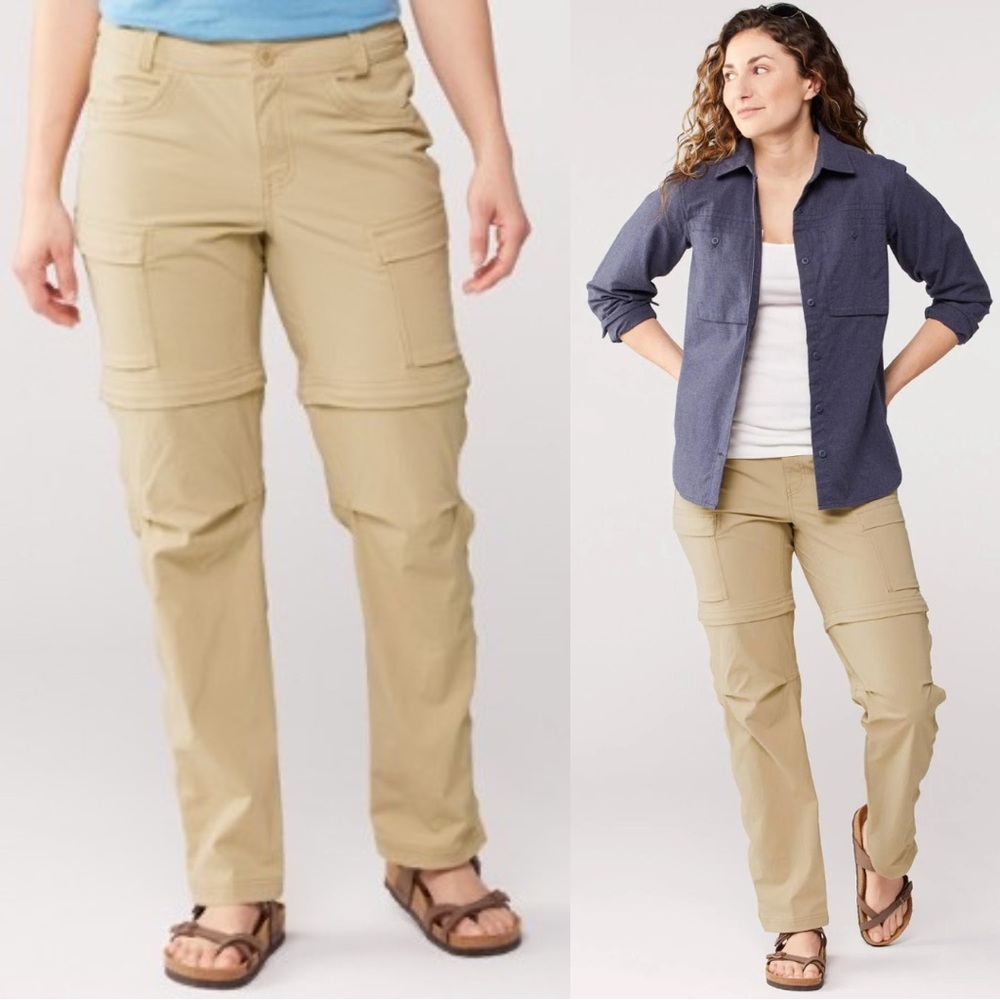 REI Women’s Sahara Convertible Travel Outdoor Pants in Farro Tan Size 6